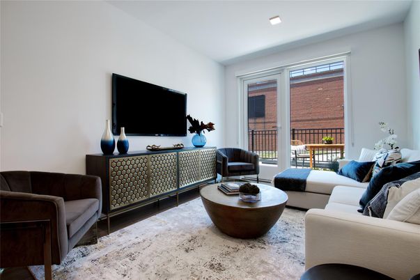 Interior, Living room, Recessed Lighting