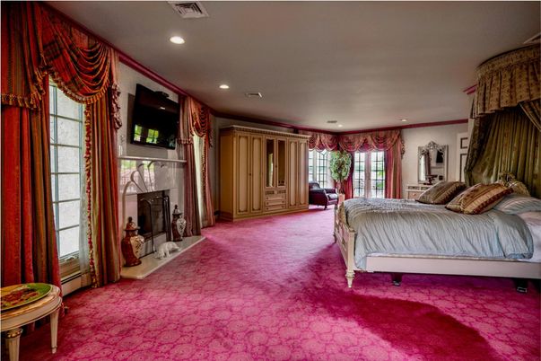 Bedroom, Fireplace, Interior, Recessed Lighting
