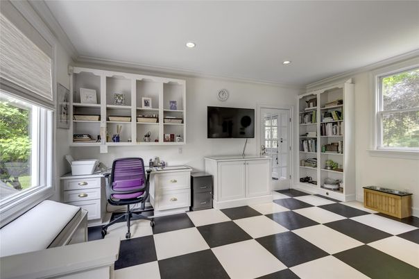 Home Office, Interior, Recessed Lighting