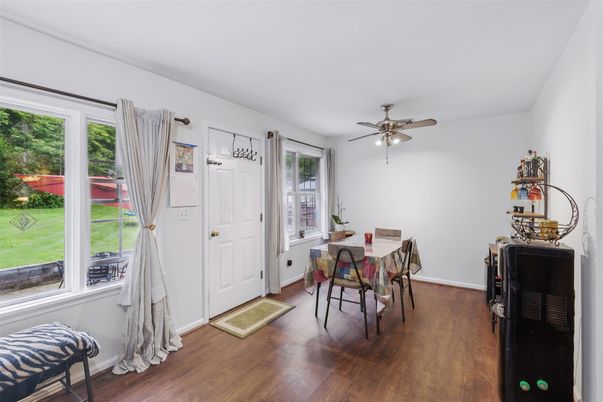 Dining room, Interior, Wood Texture Flooring