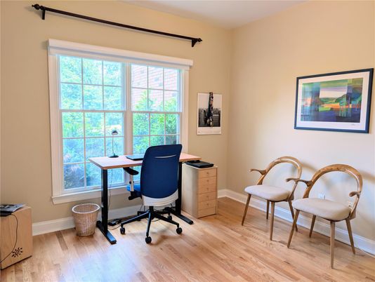 Home Office, Interior, Wood Texture Flooring