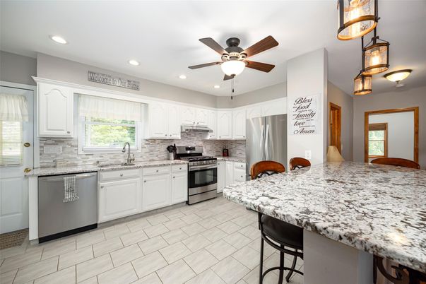 Interior, Kitchen, Recessed Lighting, Stainless Steel Appliances