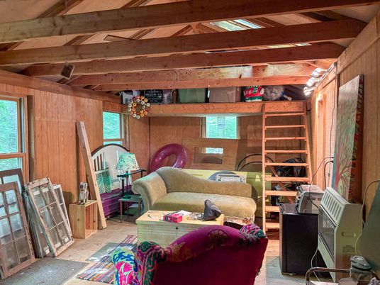 Interior, Living room, Wooden Beams, Wood Texture Flooring, Wooden Walls