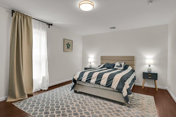 Bedroom, Interior, Wood Texture Flooring