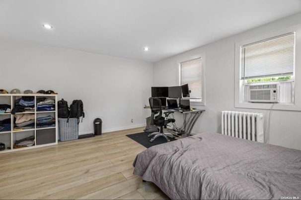 Bedroom, Home Office, Interior, Recessed Lighting, Wood Texture Flooring