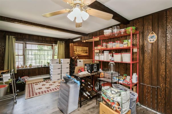 Home Office, Interior, Wood Texture Flooring, Wooden Walls