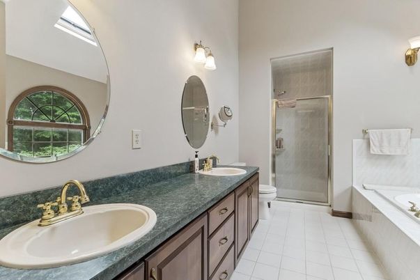 Bathroom, Dual Sink Vanities, Glass Shower, Interior