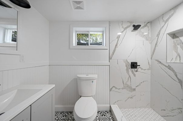 Bathroom, Interior, Marble Walls