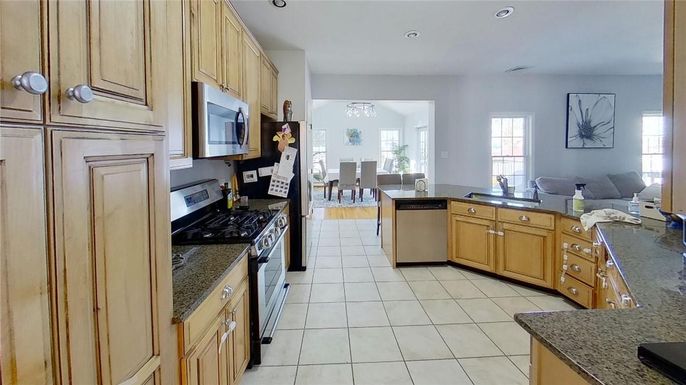 Dining room, Interior, Kitchen, Recessed Lighting