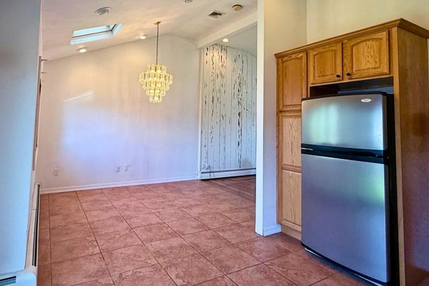 Chandelier, Empty room, Interior, Kitchen, Recessed Lighting