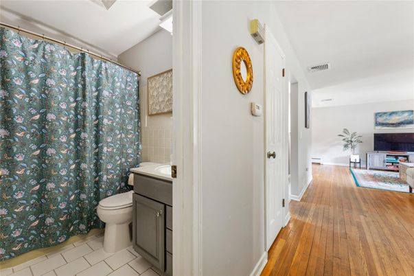 Bathroom, Interior, Wood Texture Flooring