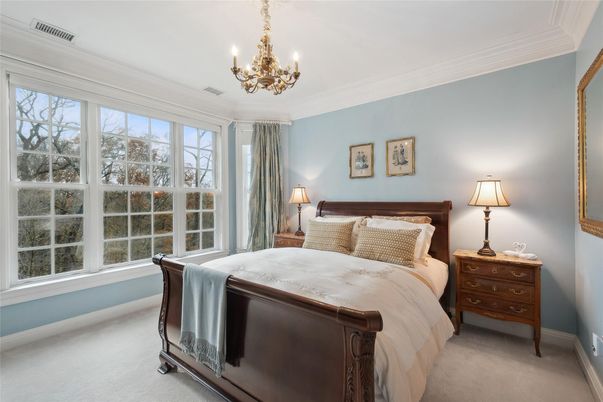 Bedroom, Chandelier, Interior
