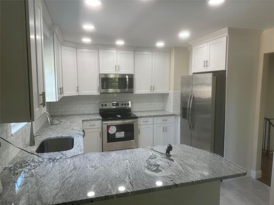 Interior, Kitchen, Recessed Lighting, Stainless Steel Appliances