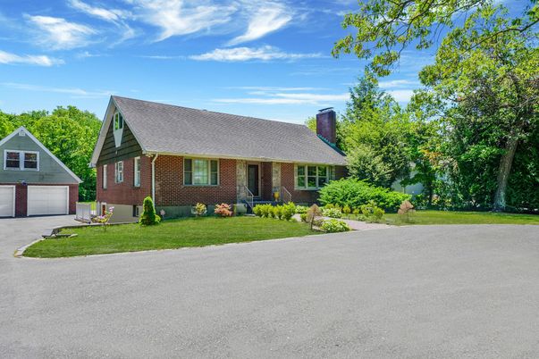 Attached, Exterior, Facade, Brick Facade, Cape Cod
