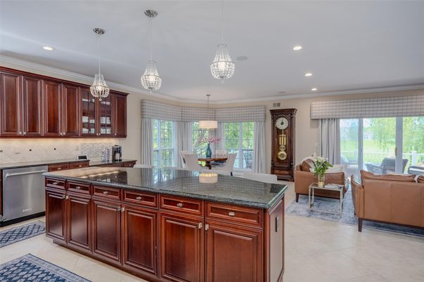 Dining room, Interior, Kitchen, Living room, Pendant Lights, Recessed Lighting