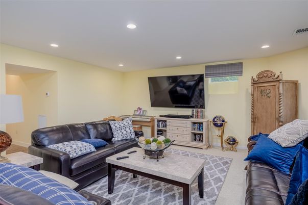 Interior, Living room, Recessed Lighting