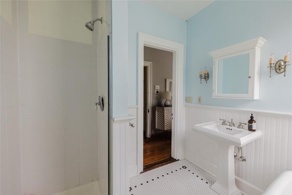Bathroom, Interior, Wood Texture Flooring