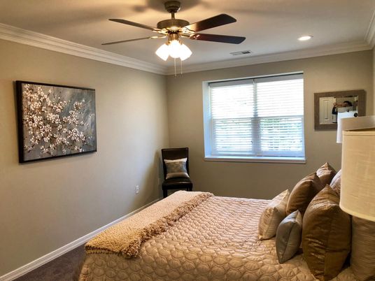 Bedroom, Interior, Recessed Lighting