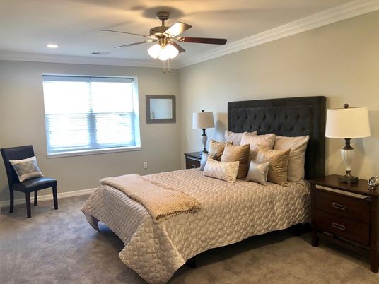Bedroom, Interior, Recessed Lighting