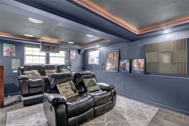 Home Theatre Room, Interior, Recessed Lighting, Theatre Room