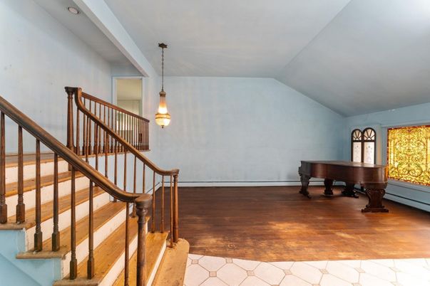 Interior, Pendant Lights, Piano, Wood Texture Flooring