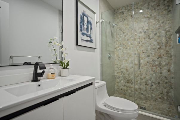 Bathroom, Glass Shower, Interior