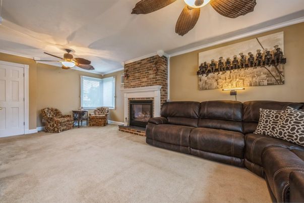 Fireplace, Interior, Living room, Stone Walls