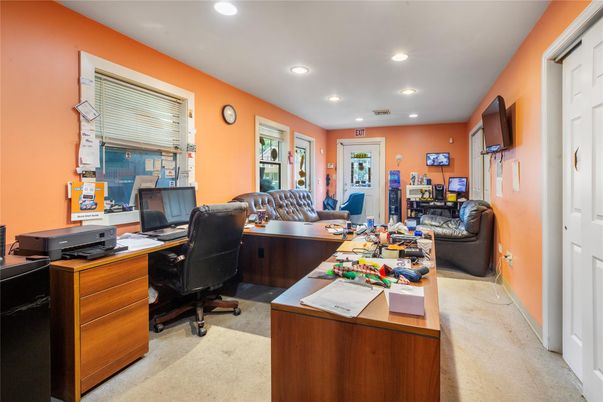 Home Office, Interior, Recessed Lighting