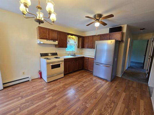 Chandelier, Interior, Kitchen, Wood Texture Flooring