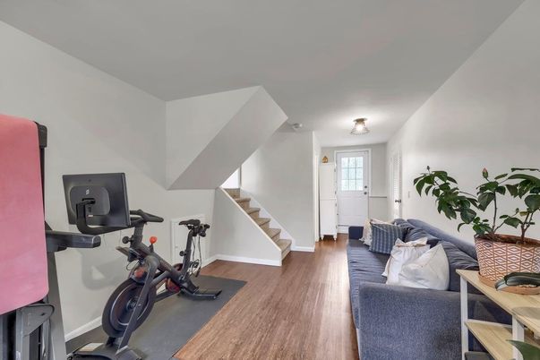 Fitness Equipment, Interior, Wood Texture Flooring