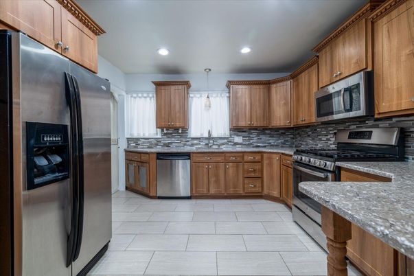 Interior, Kitchen, Recessed Lighting, Stainless Steel Appliances