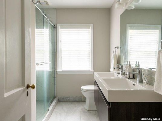 Bathroom, Glass Shower, Interior, Marble