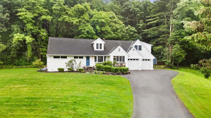 Attached, Backyard, Exterior, Facade, Cape Cod