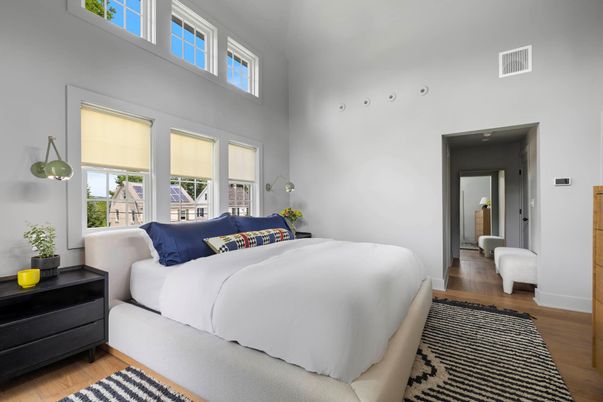 Bedroom, Interior, Wood Texture Flooring