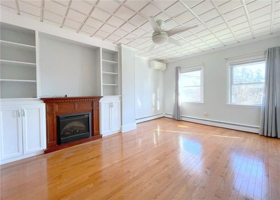 Empty room, Fireplace, Interior, Wood Texture Flooring
