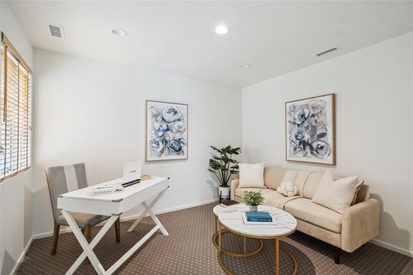 Home Office, Interior, Recessed Lighting