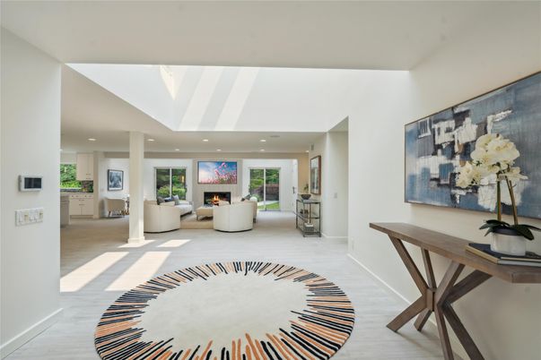 Fireplace, Interior, Living room, Recessed Lighting