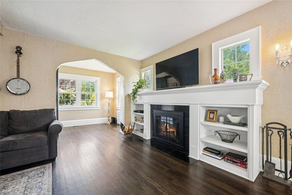 Fireplace, Interior, Wood Texture Flooring