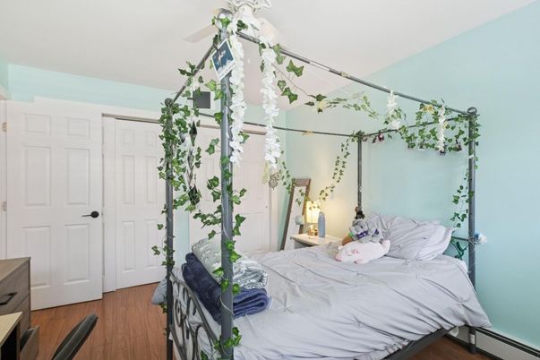 Bedroom, Interior, Wood Texture Flooring