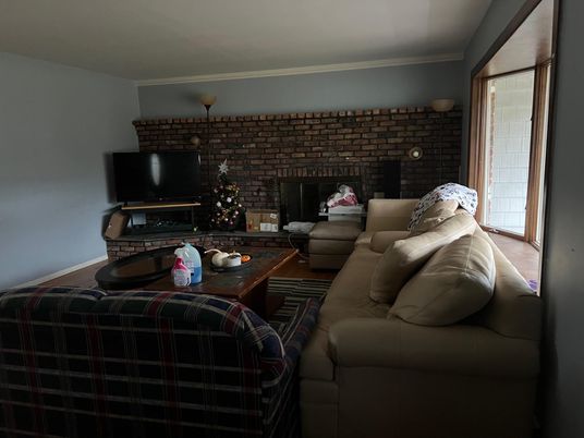Fireplace, Interior, Living room, Stone Walls