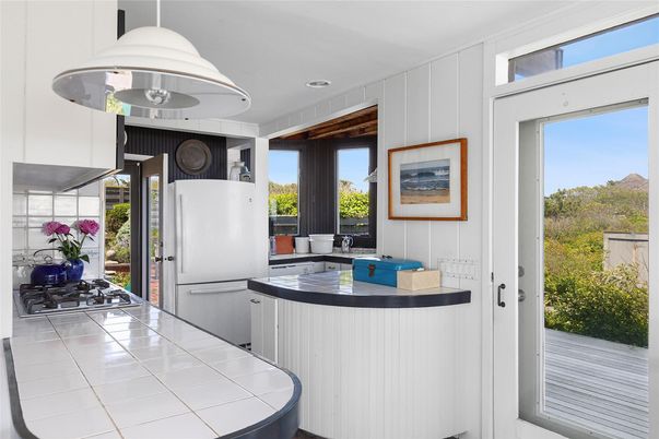 Interior, Kitchen, Recessed Lighting, Tile Countertops