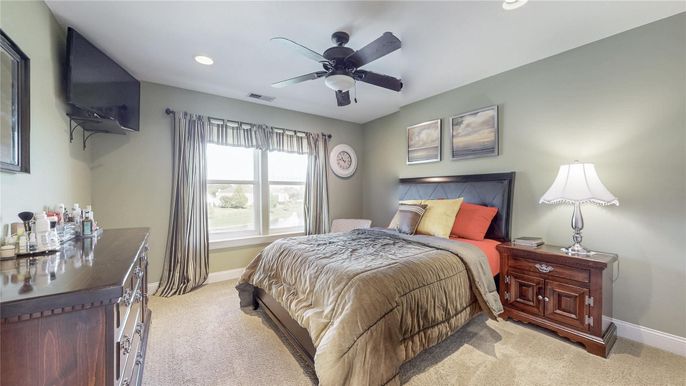 Bedroom, Interior, Recessed Lighting