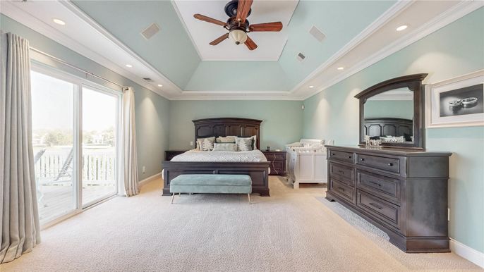 Bedroom, Interior, Recessed Lighting