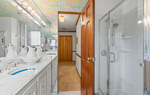 Bathroom, Dual Sink Vanities, Glass Shower, Interior