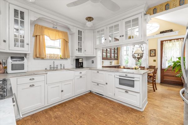 Interior, Kitchen, Wood Texture Flooring