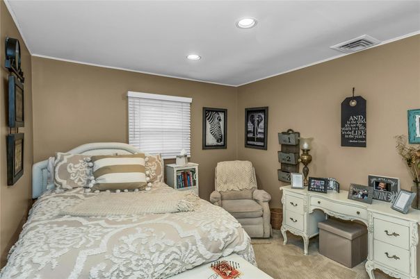 Bedroom, Interior, Recessed Lighting