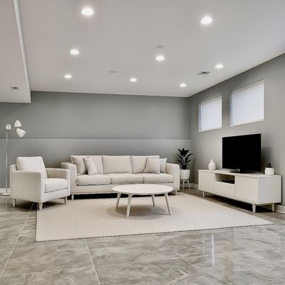Interior, Living room, Recessed Lighting