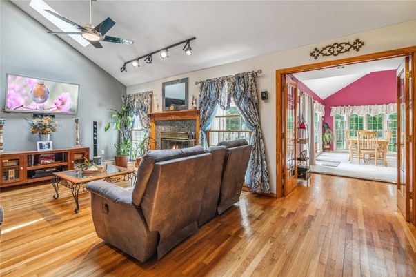 Fireplace, Interior, Living room, Wood Texture Flooring