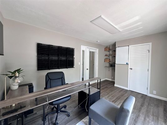 Home Office, Interior, Wood Texture Flooring