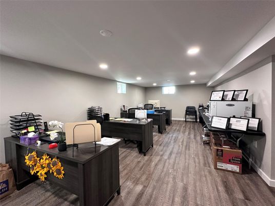 Home Office, Interior, Recessed Lighting